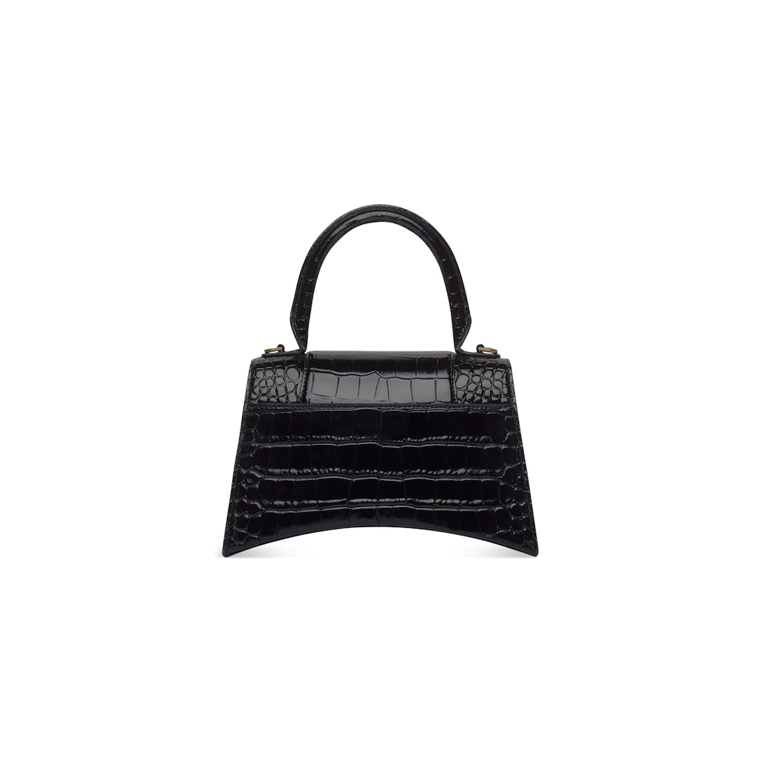 Hourglass small handbag crocodile embossed