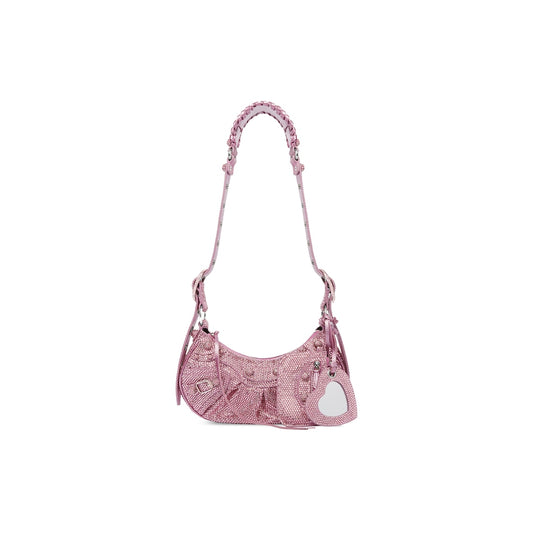 Le cagole xs shoulder bag with rhinestones