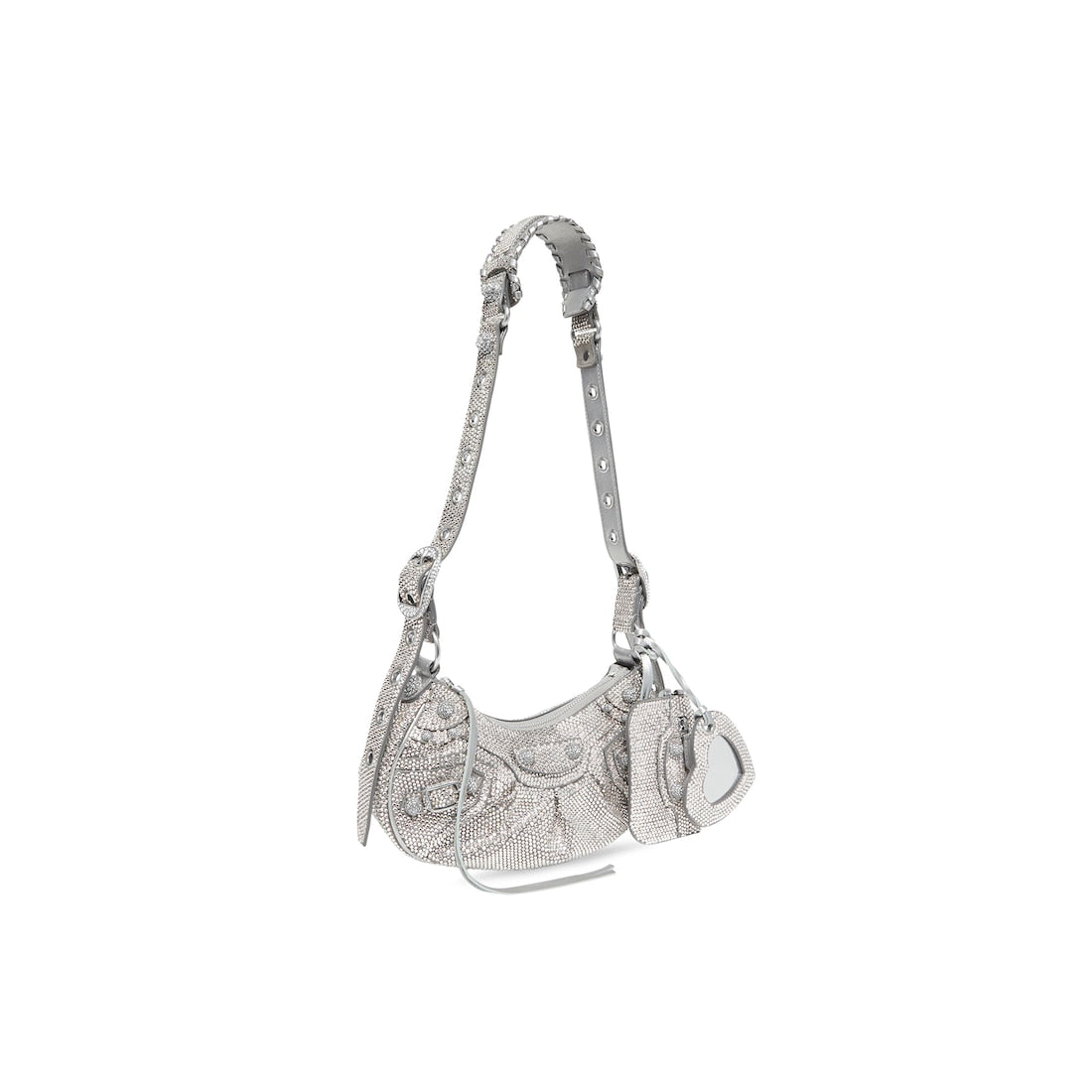 Le cagole xs shoulder bag with rhinestones