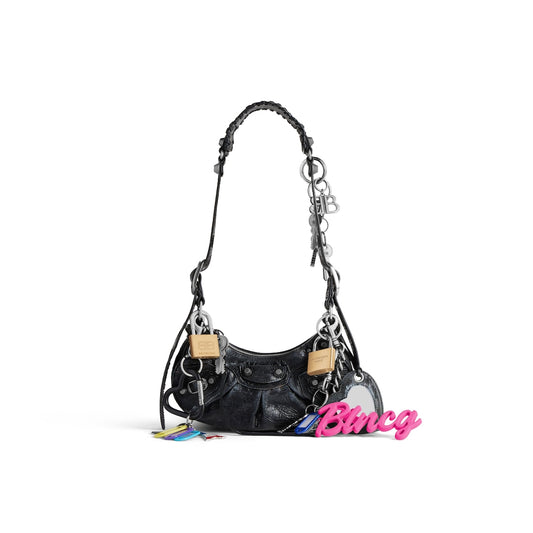 Le cagole xs shoulder bag used effect with charms