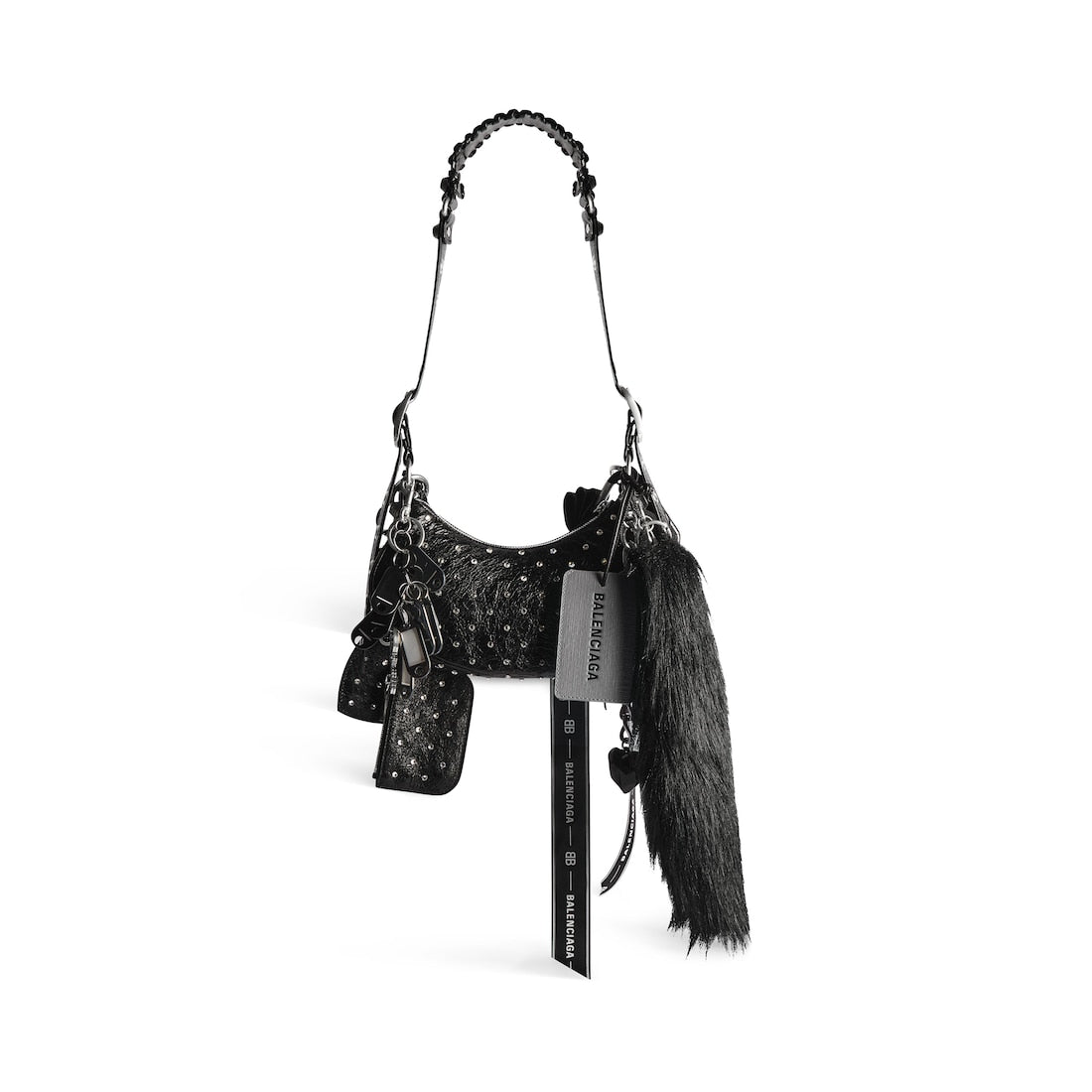 Le cagole collector xs shoulder bag with rhinestones