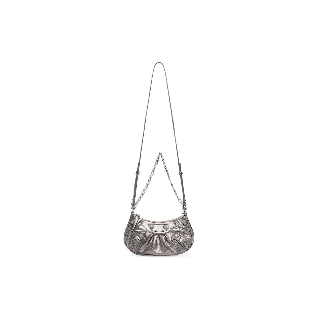 Le cagole mini bag with chain metallized