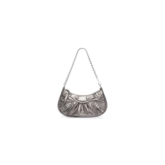 Le cagole mini bag with chain metallized