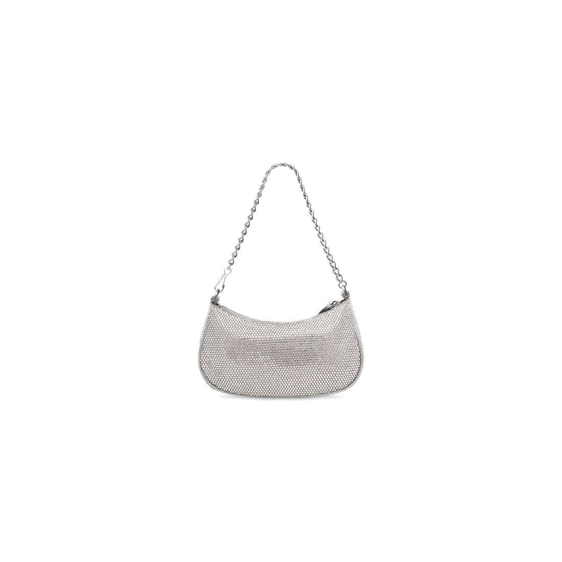 Le cagole mini bag with chain and rhinestones