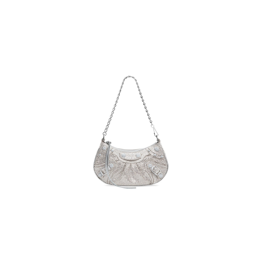 Le cagole mini bag with chain and rhinestones