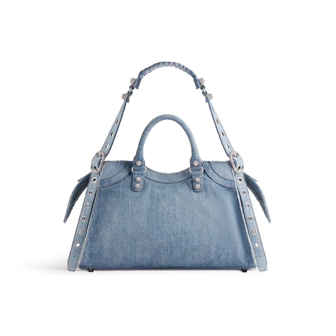 Neo cagole city handbag denim with rhinestones