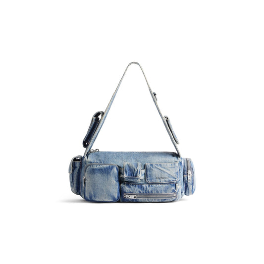 Superbusy small sling bag denim