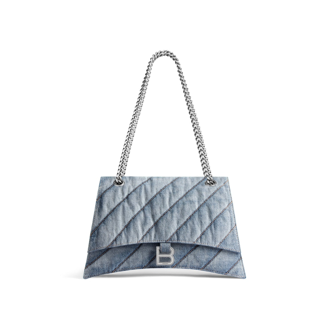 Crush medium chain bag quilted denim