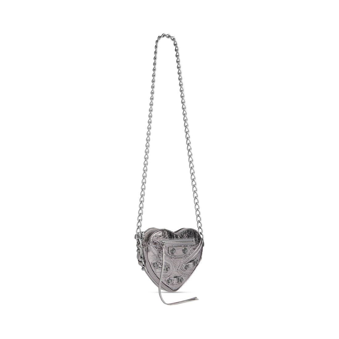 Le cagole heart mini bag metallized