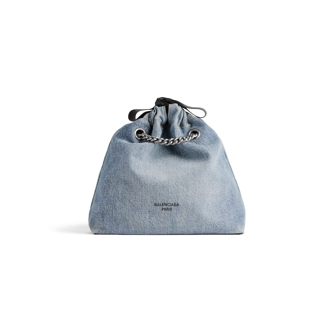 Crush small tote bag denim