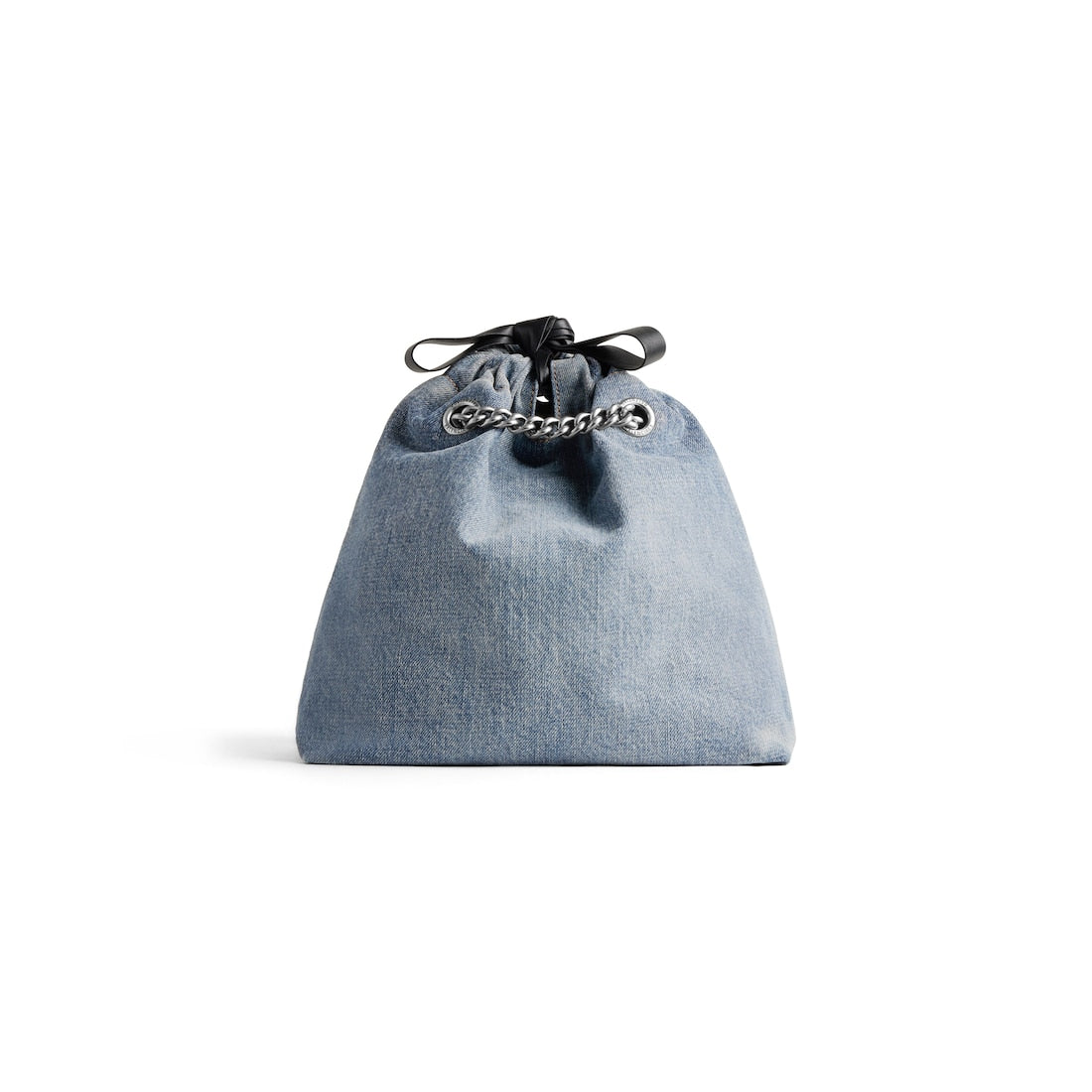 Crush small tote bag denim