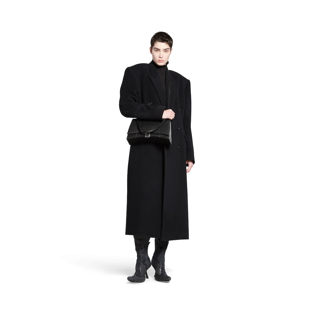 Hourglass hinge medium handbag