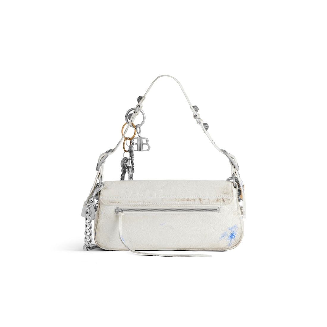 Le cagole small sling bag used effect with charms