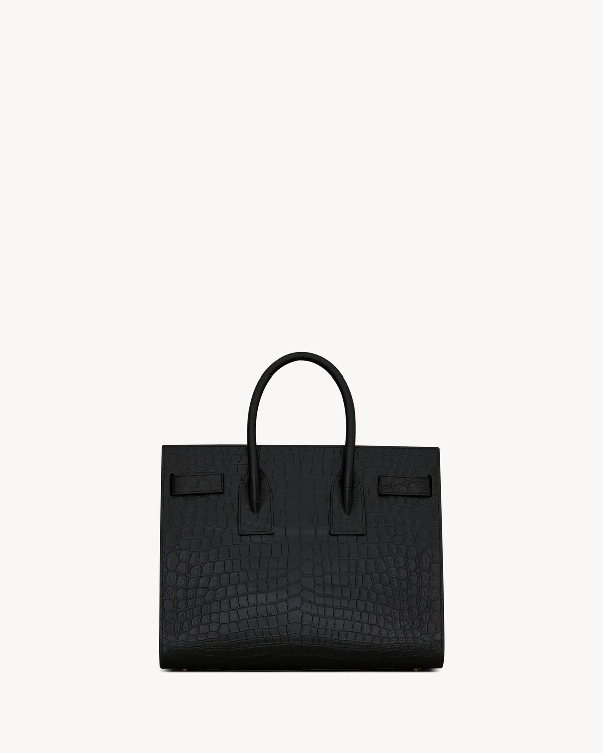 Sac de jour in embossed crocodile leather - small