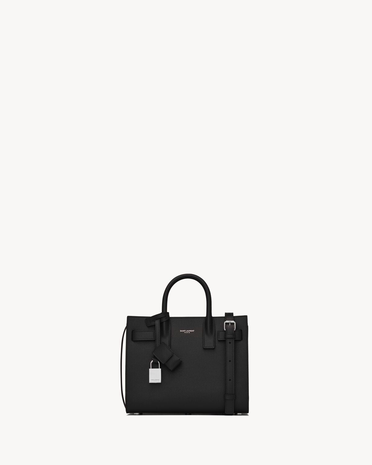 Sac de jour in grained leather - nano