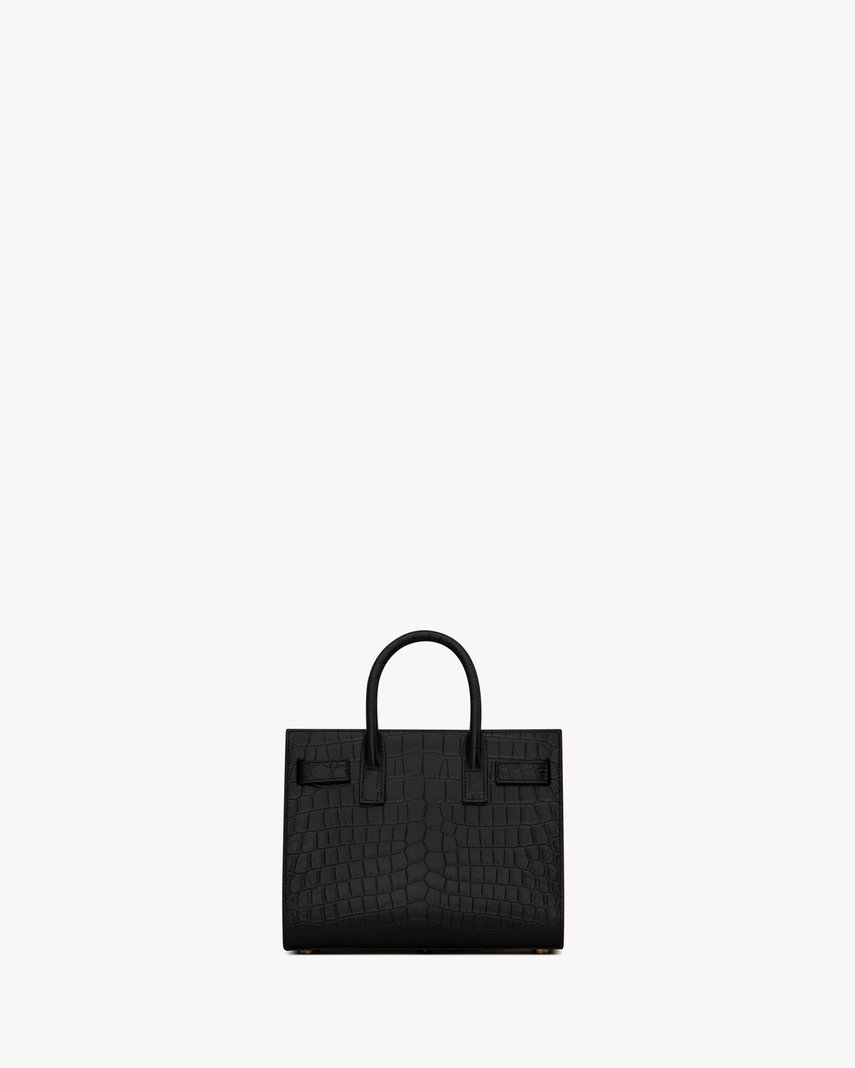 Sac de jour in crocodile embossed leather - nano