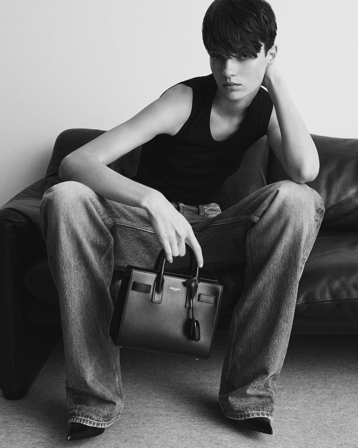 Sac de jour in patent leather - nano