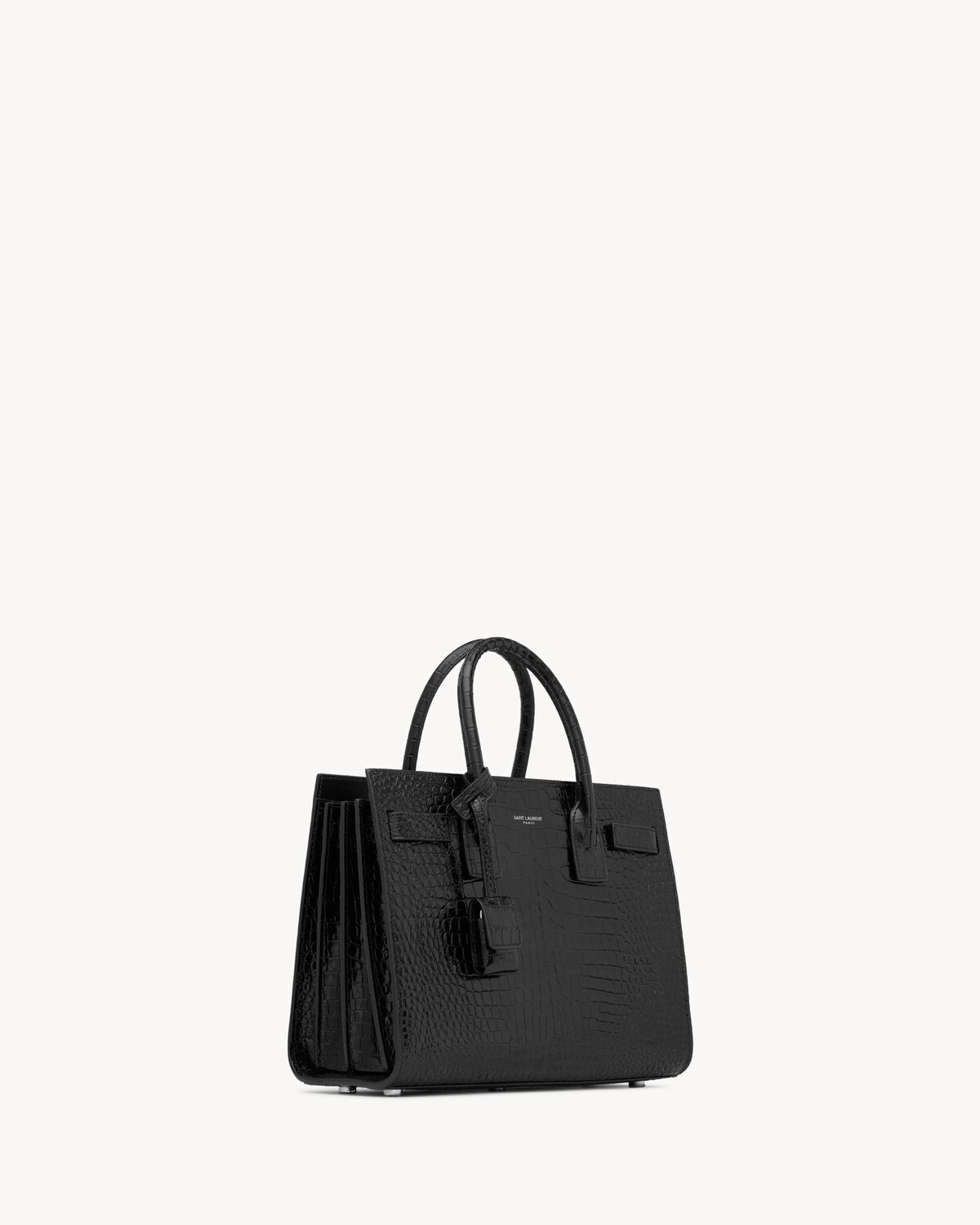 Sac de jour in embossed crocodile leather - baby