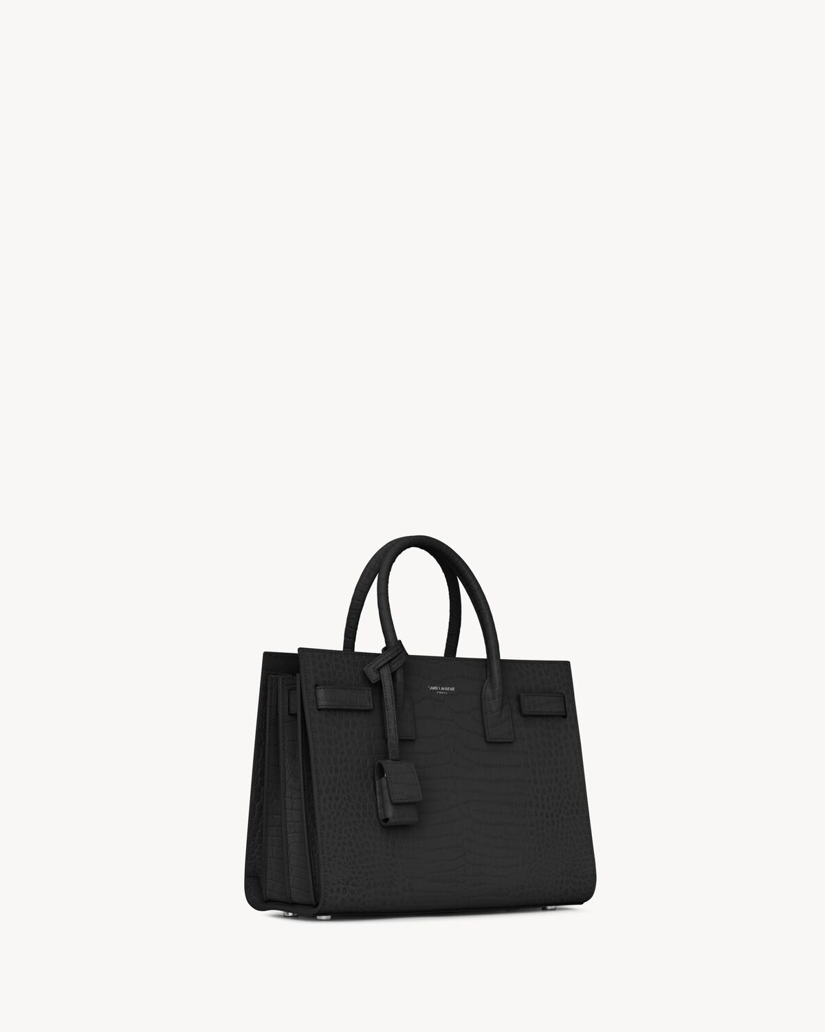 Sac de jour in embossed crocodile leather - baby