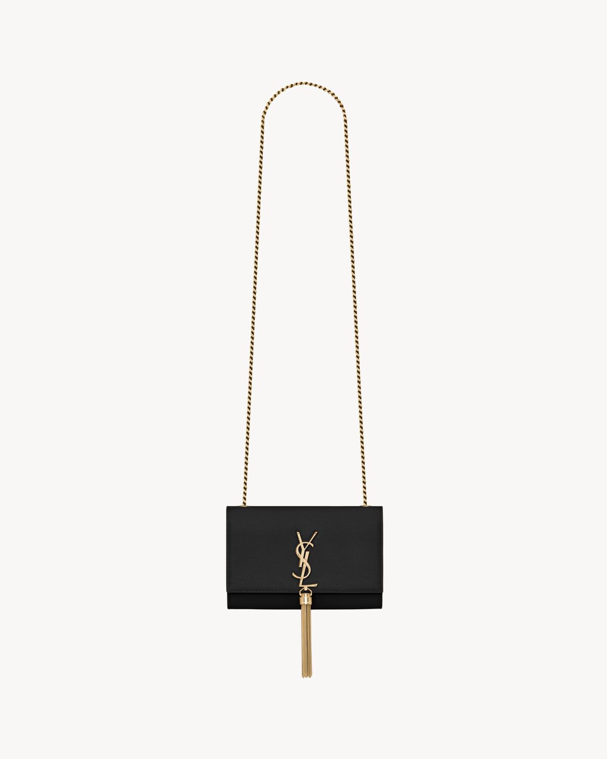 Kate small tassel in grain de poudre embossed leather