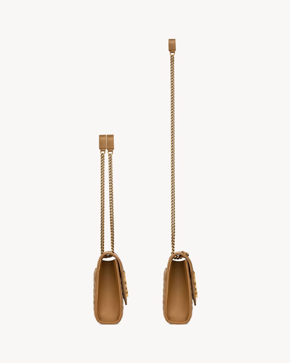 Envelope medium in matelassé lambskin