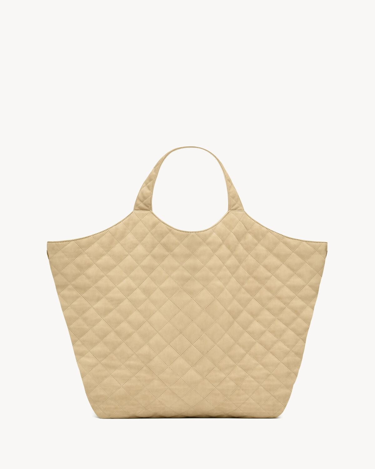 Icare maxi shopping bag in quilted nubuck suede