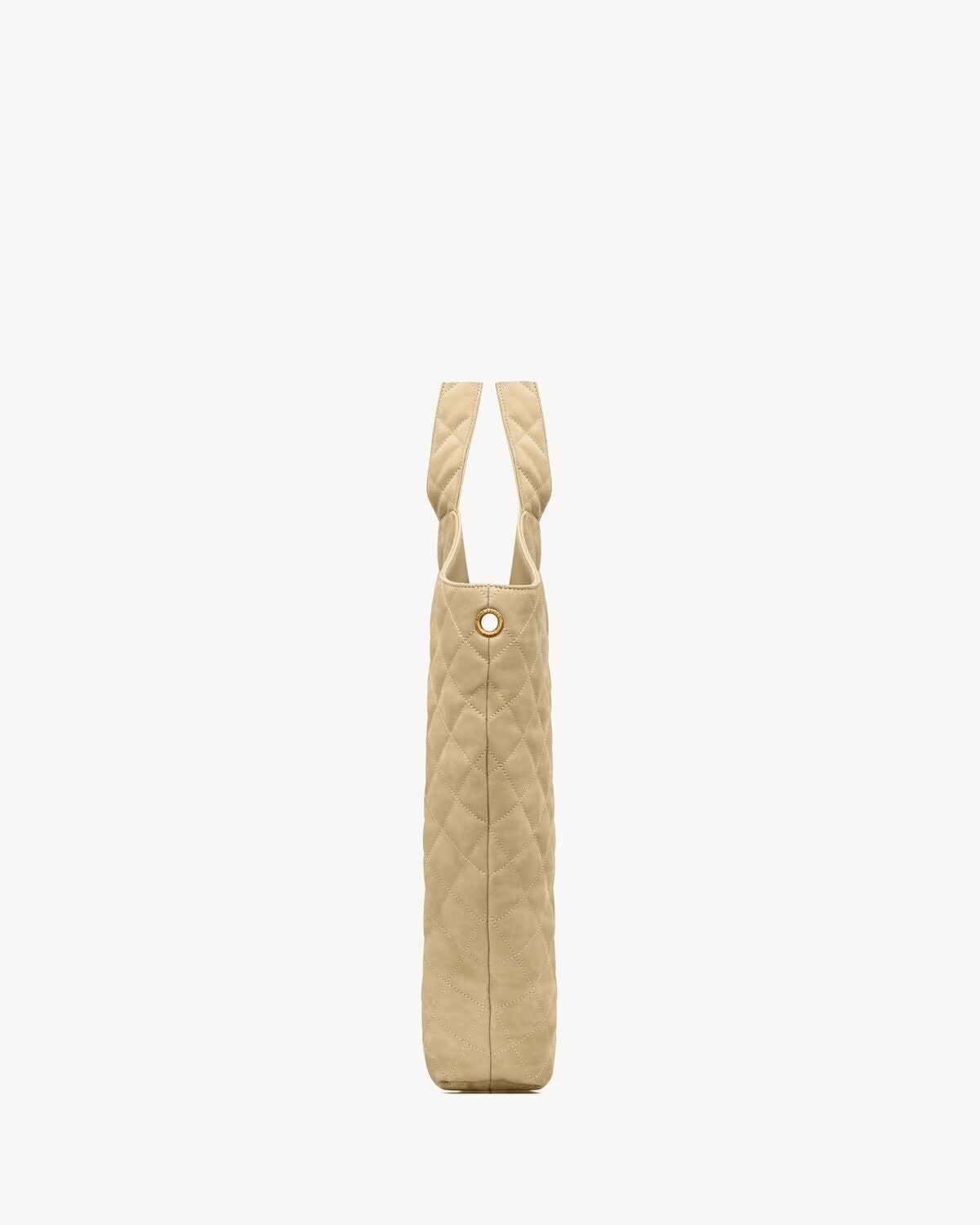 Icare maxi shopping bag in quilted nubuck suede