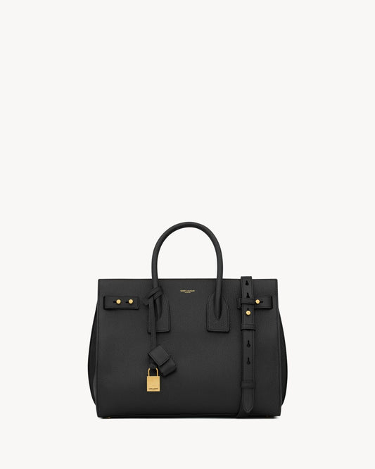 Sac de jour in supple grained leather - small