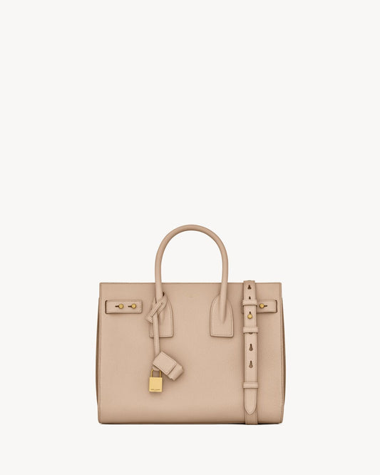 Sac de jour in supple grained leather - small