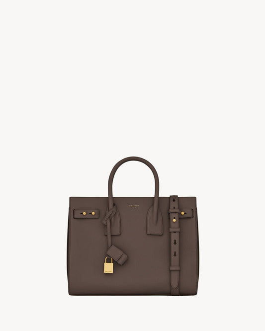 Sac de jour in supple grained leather - small