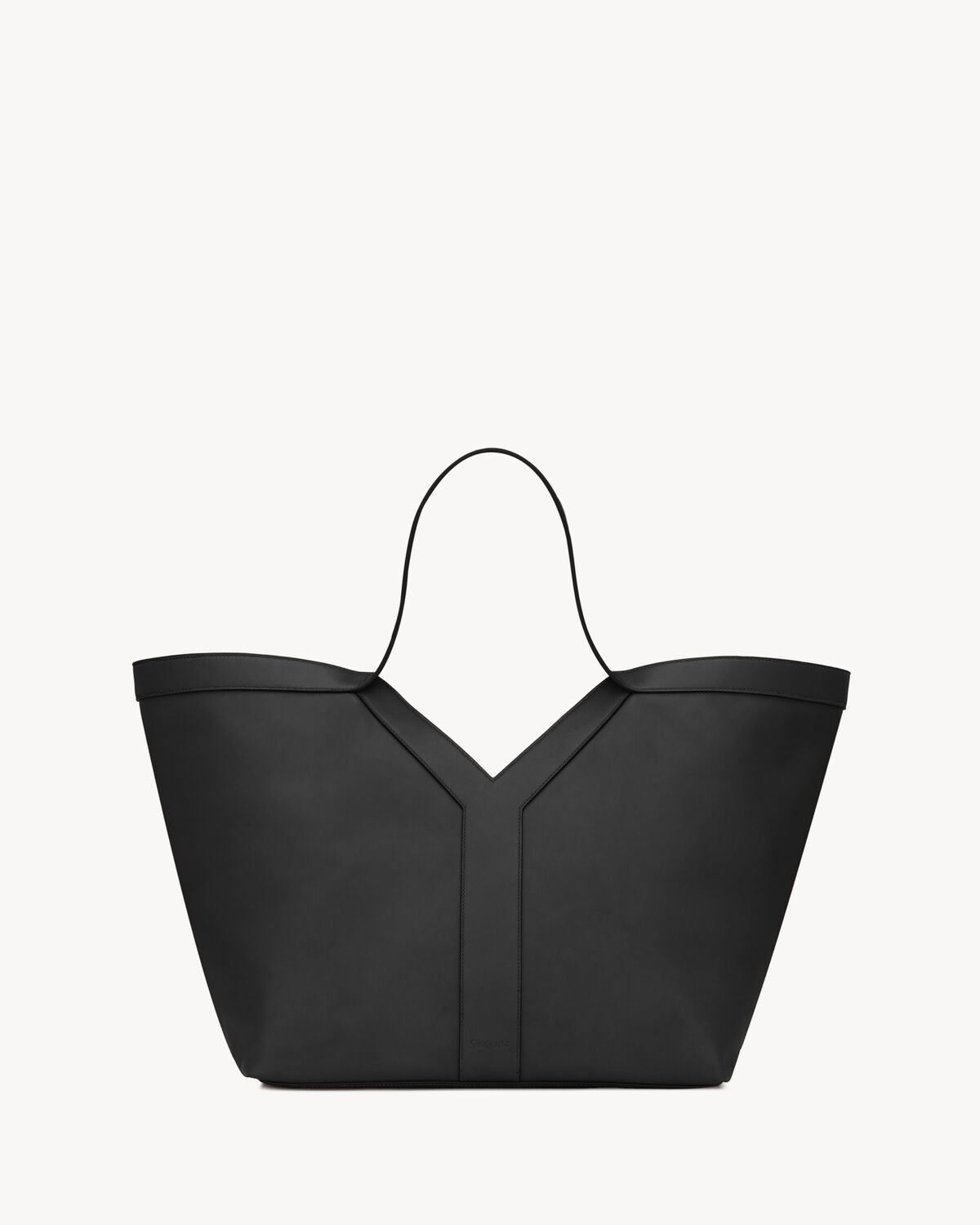 Y tote in leather