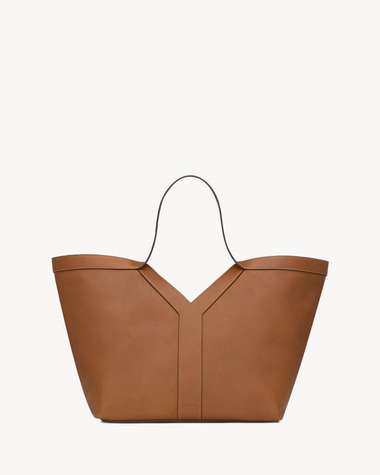 Y tote in leather