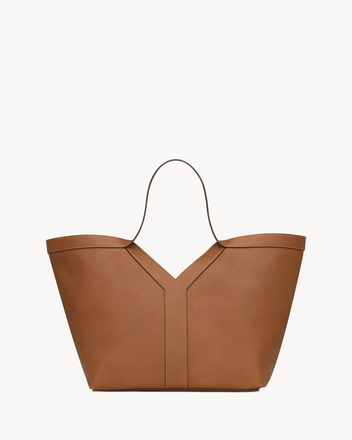 Y tote in leather