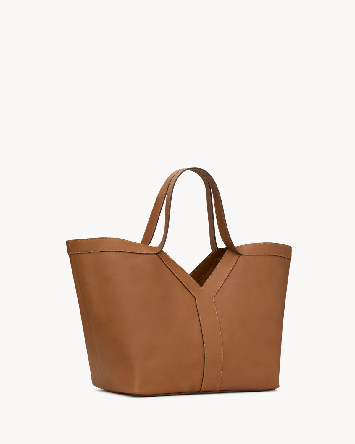 Y tote in leather