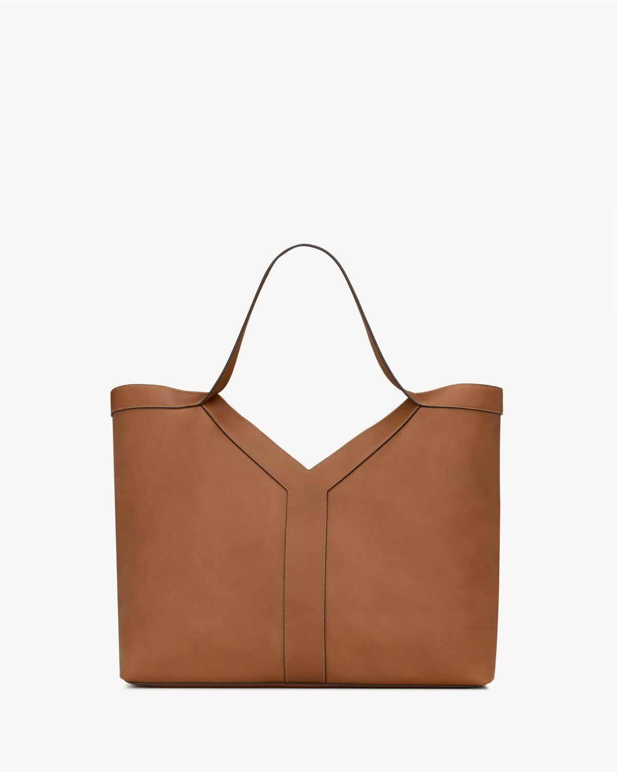 Y tote in leather