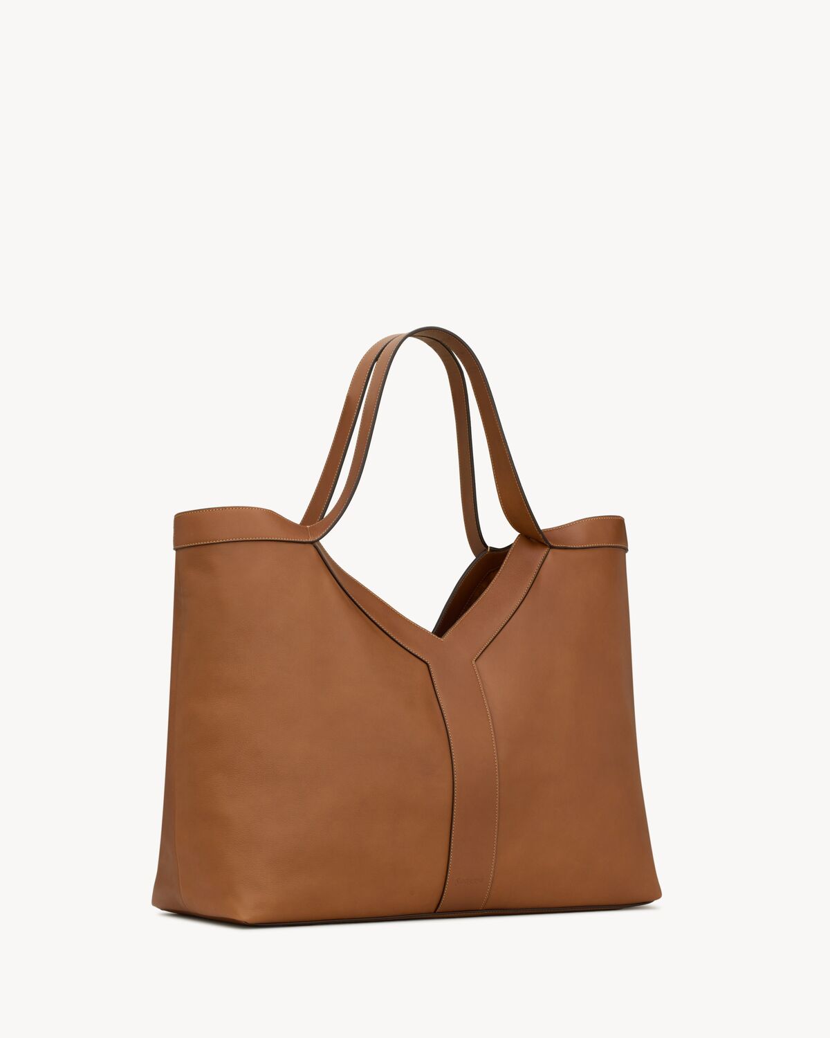 Y tote in leather