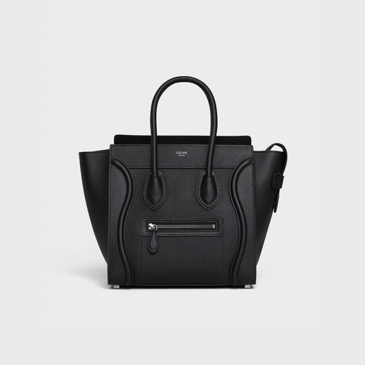 CELINE I Micro Luggage Bag Model milled calfskin - Hall Of Brand