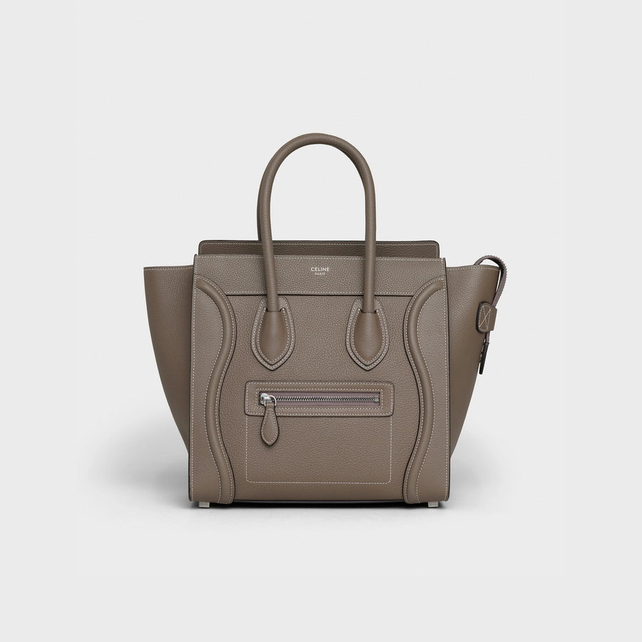 CELINE I Micro Luggage Bag Model milled calfskin - Hall Of Brand