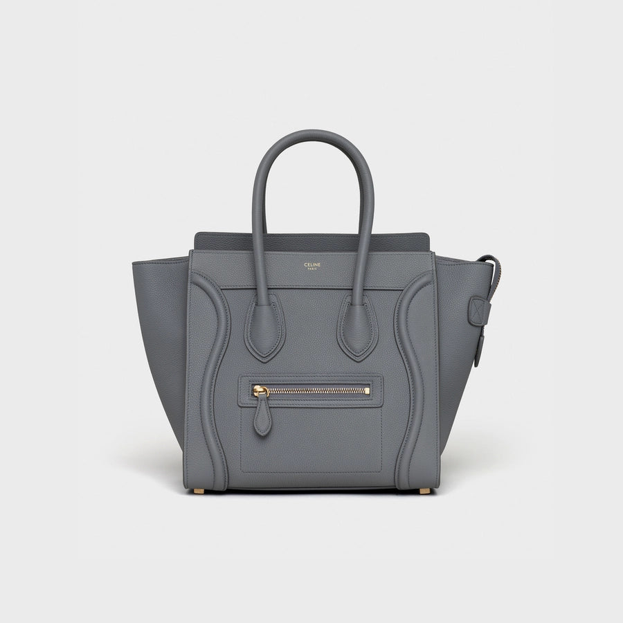 CELINE I Micro Luggage Bag Model milled calfskin - Hall Of Brand